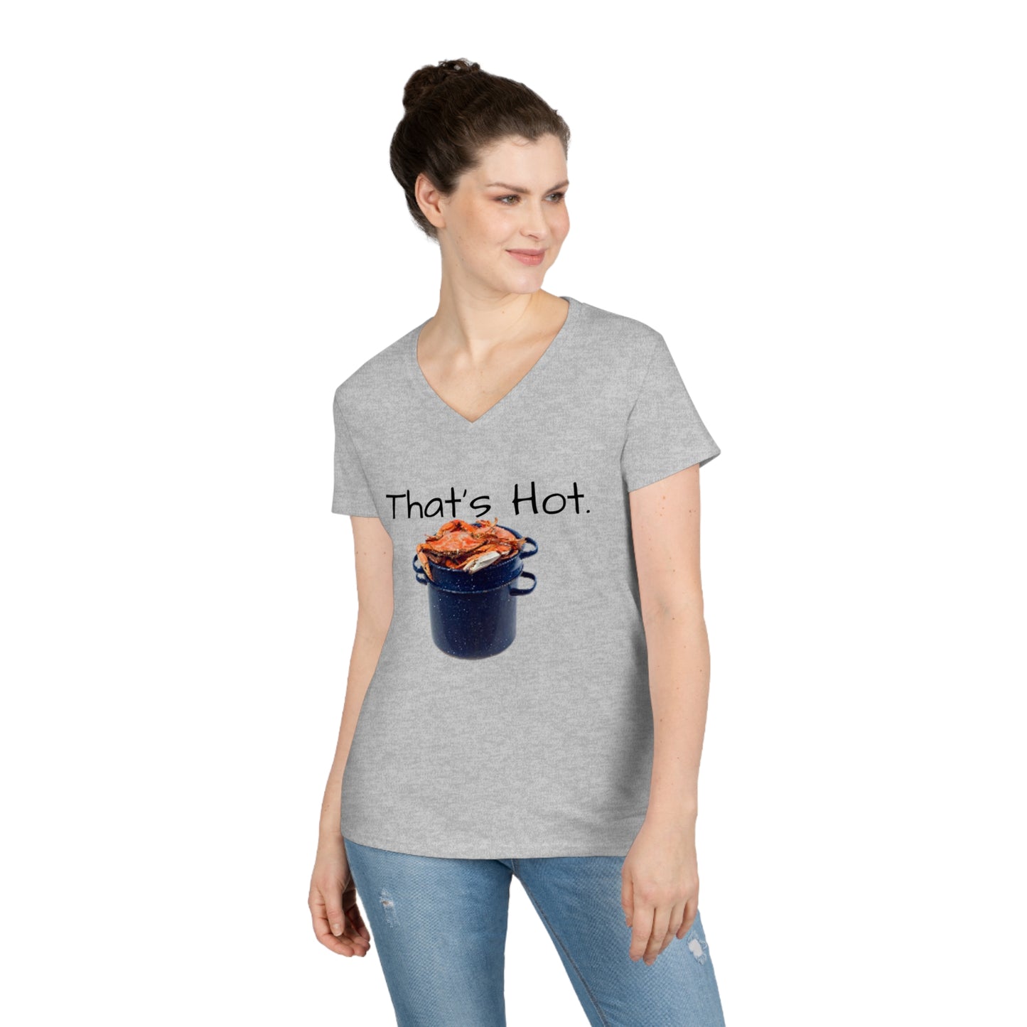 V-Neck T-Shirt Hot Pot