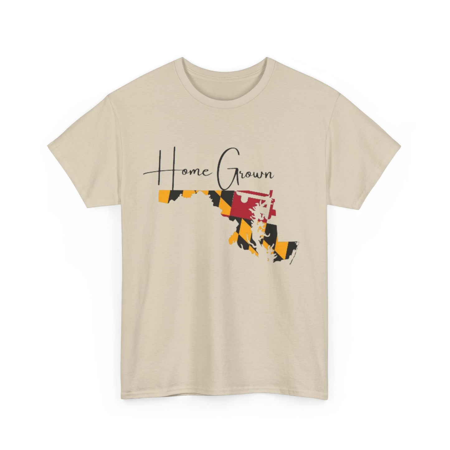 Home Grown MD flag Unisex Heavy Cotton Tee