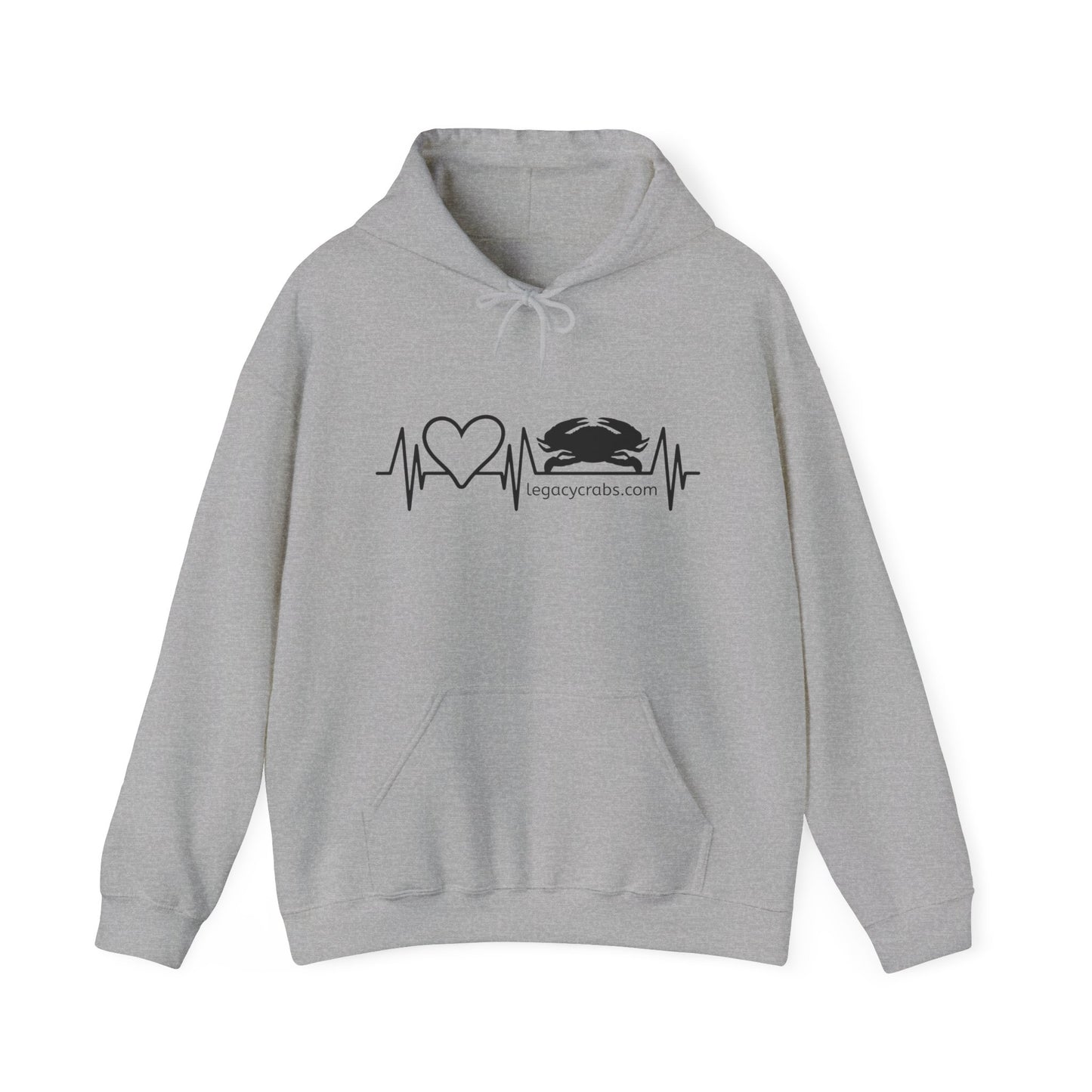 Heartbeat crab Unisex Heavy Blend™ Hooded Sweatshirt