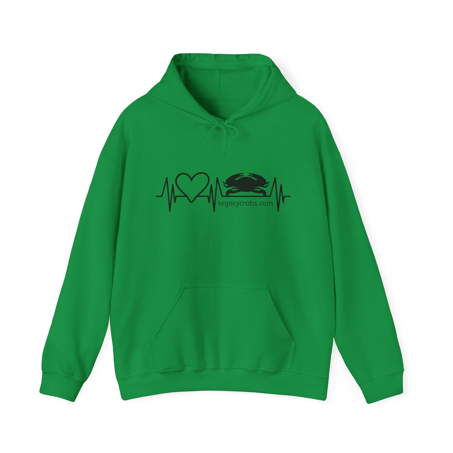 Heartbeat crab Unisex Heavy Blend™ Hooded Sweatshirt