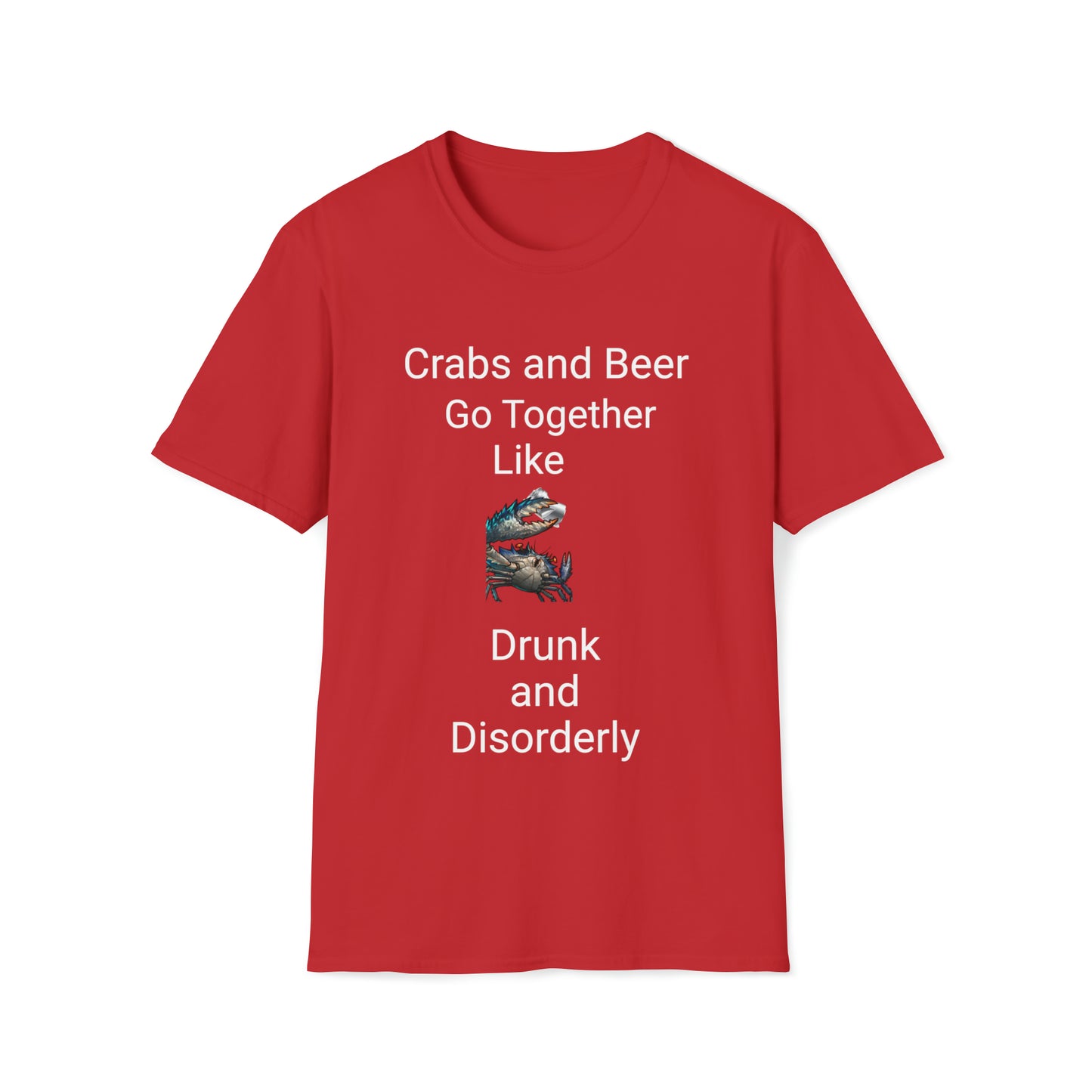 Crabs and Beer Unisex Softstyle T-Shirt