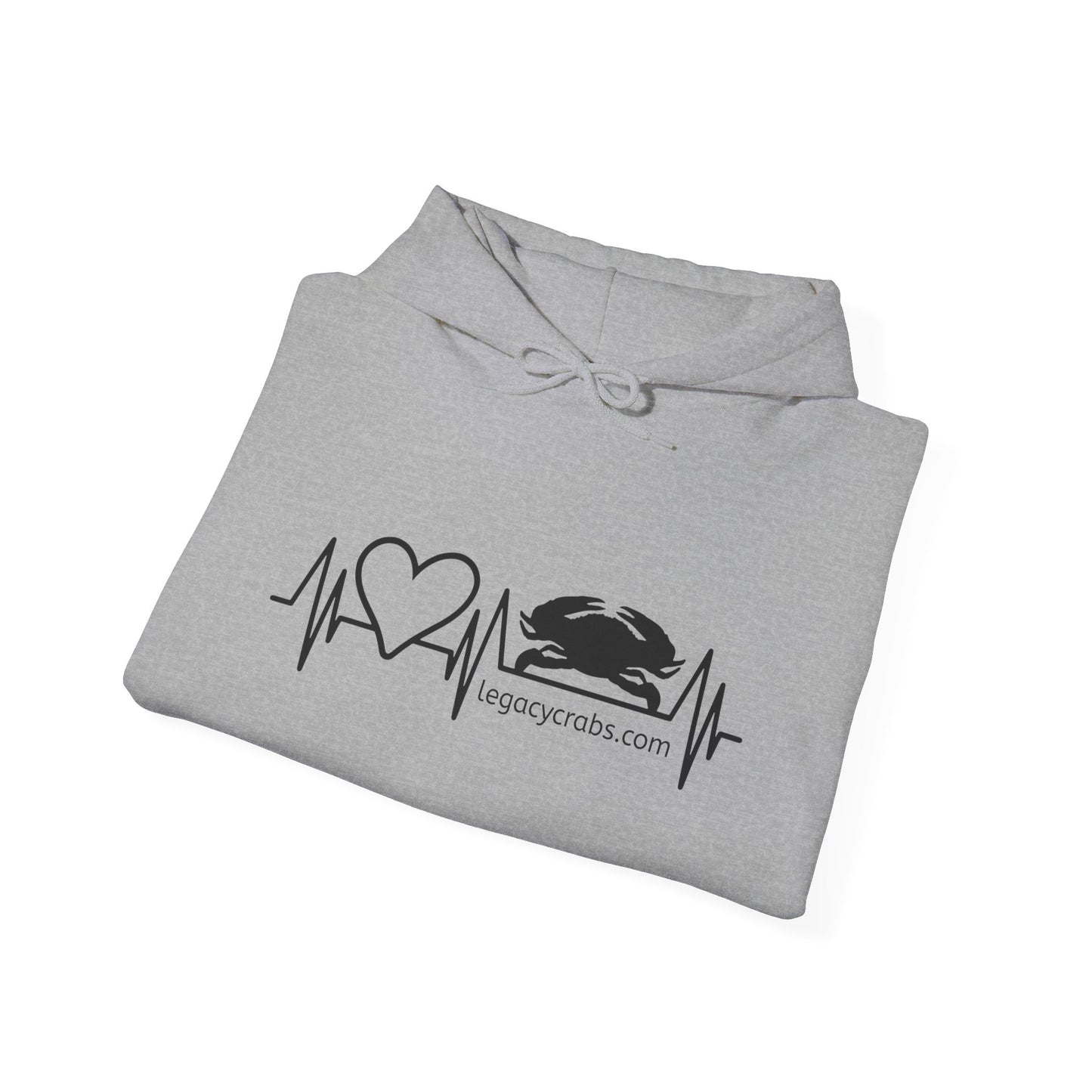 Heartbeat crab Unisex Heavy Blend™ Hooded Sweatshirt