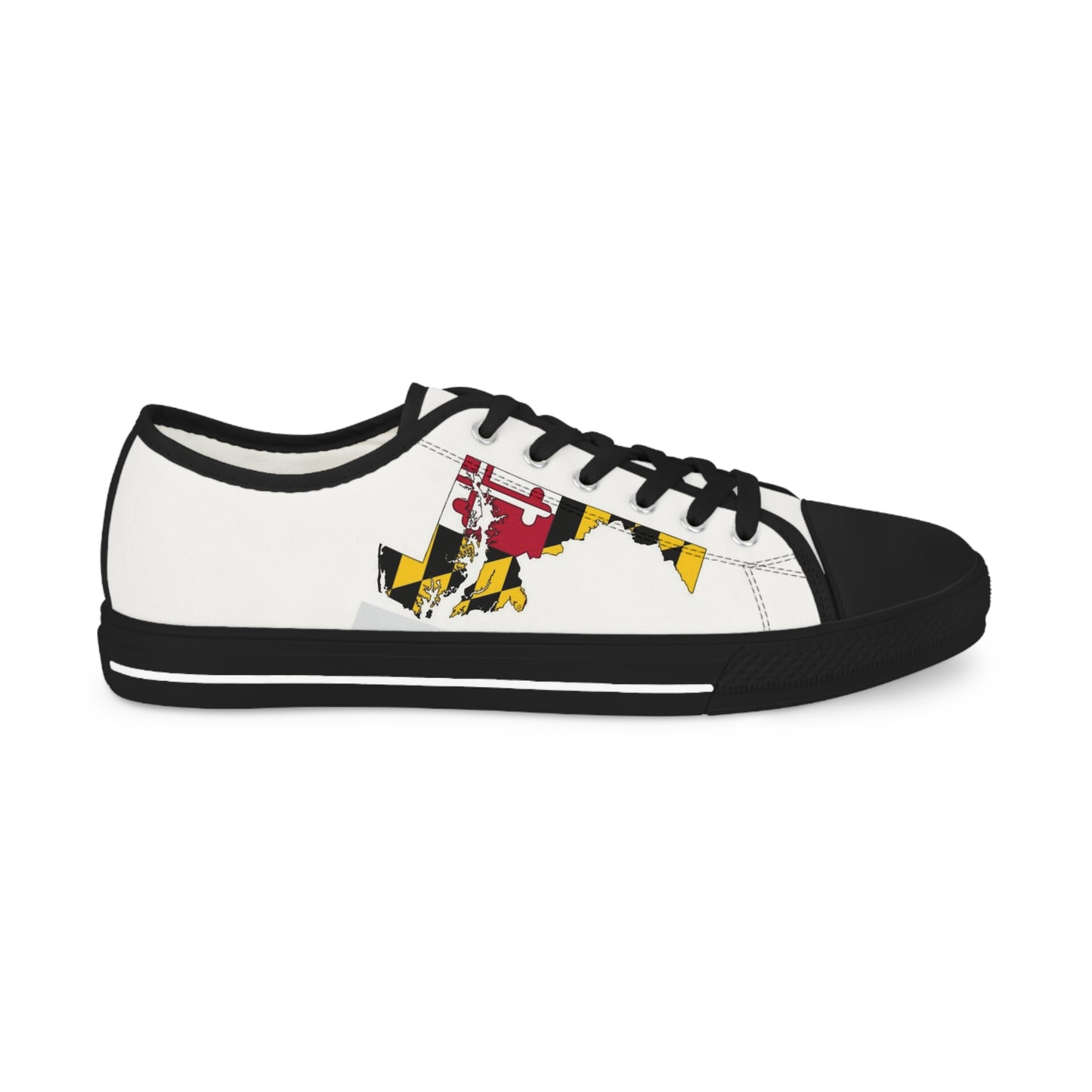 Maryland Men's Low Top Sneakers Black/White